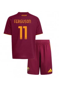 AS Roma Evan Ferguson #11 Jalkapallovaatteet Lasten Kotipeliasu 2025-26 Lyhythihainen (+ Lyhyet housut)